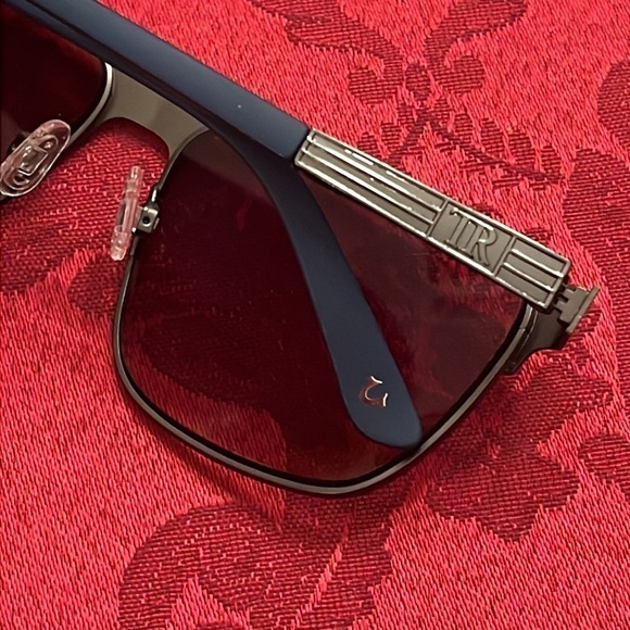 Brand New True Religion Brown Matte Metal Square Sunglasses 100% UV Protection - Picture 14 of 16